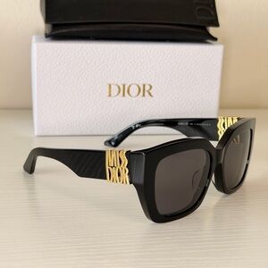 New! Dior Black and Gold Women's Sunglasses, MissDior S2F 10A0, Authentic